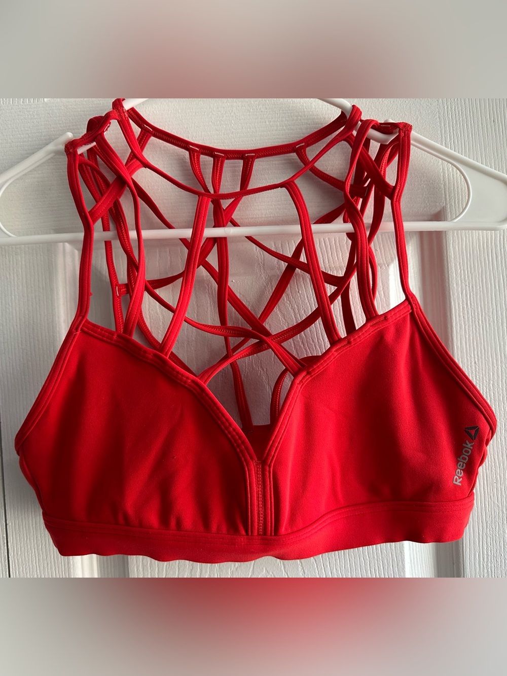Reebok Red Strappy Bralette or Swim Suit top